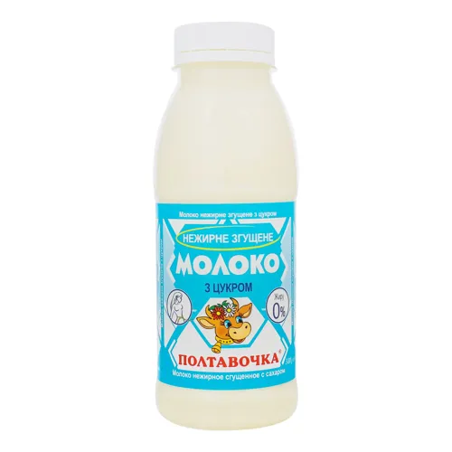 Молоко згущене з цукром нежирне Полтавочка 380г
