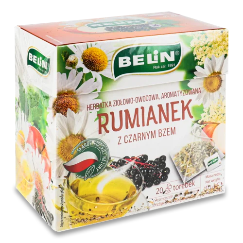 Чай Фруктово-Трав'яний Belin З Ромашкою І Бузиною, 20 Пак.