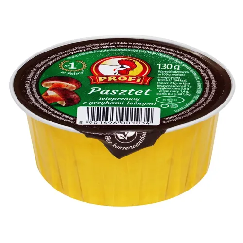 Паштет Profi зі свининою та лісовими грибами 130г