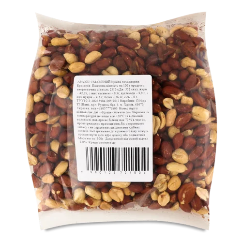 Арахіс Смажений Вищого Ґатунку П Ніка, м/у 500г