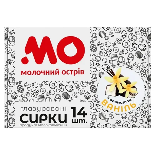 Сирок глазурований Зорька з ароматом ваніль 14*36г