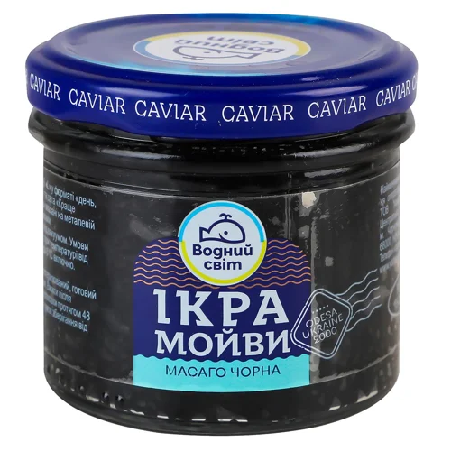 Ікра мойви Водний Світ Масаго чорна 100г
