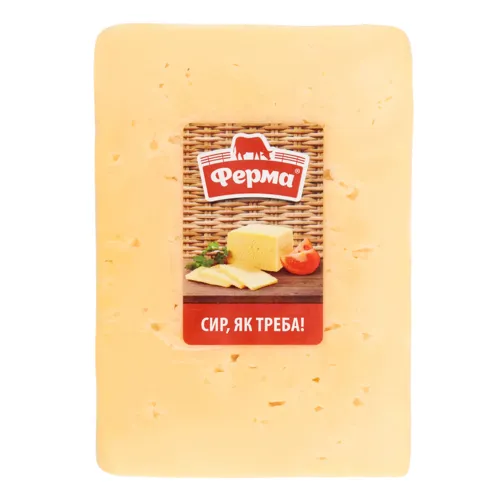 Сир 50% твердий Сметанковий Ферма м/у 400г
