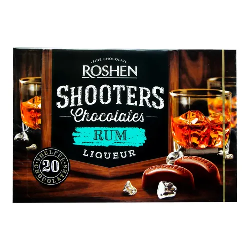 Цукерки Roshen Shooters з ромовим лікером 150г х10
