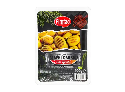 Оливки Fimtad зелені на грилі 400г