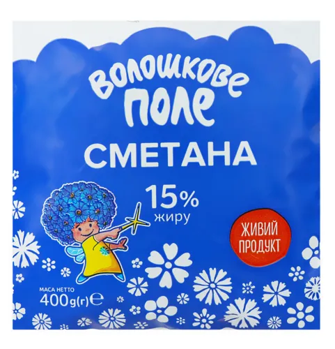 Сметана 15% Волошкове поле м/у 400г
