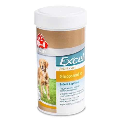 Добавка Для Собак Кормова 8в1 Glucosamine Vitality Excel, Вищого Ґатунку, 55шт
