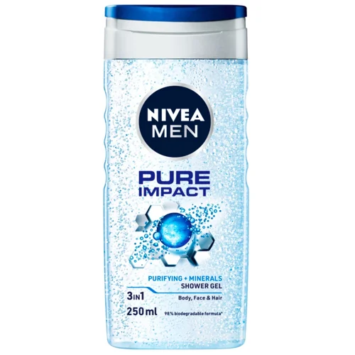 Гель для душу Nivea Men Pure Impact 250мл