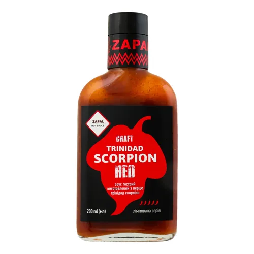 Соус гострий Trinidad Red Scorpion Zapal 200мл