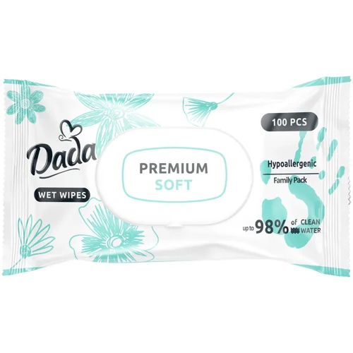 Серветки вологі Dada Premium Soft дитячі 100шт