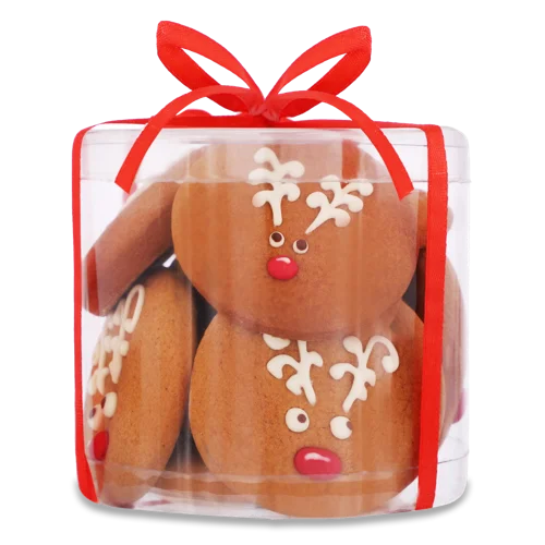 Пряники Глазуровані Без Начинки Олені, тубус, в/ґ, 220г