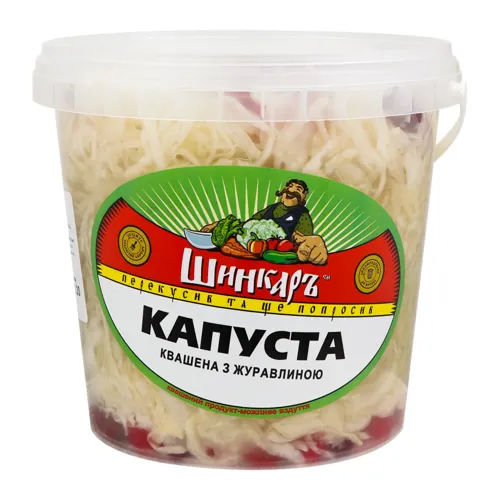 Капуста квашена з журавлиною Шинкаръ відро 900г
