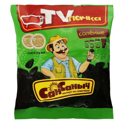 Насіння соняшника смажене солоне СанСанич м/у 175г