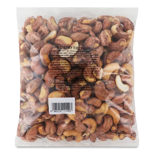 Кеш’ю Тигрове Натуральне Оброблення, В/ґ, 400г