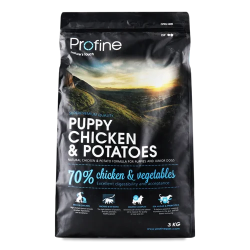 Корм Сухий Для Цуценят І Молодих Собак Chicken&Potato Puppy Profine, д/п, 3кг