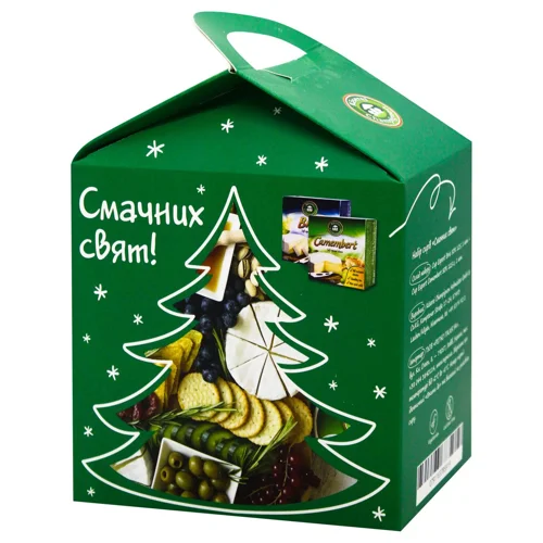 Набір подарунковий Kaserei Ялинка 3 Сир Brie 50% 125г та Сир Camembert 50% 125г