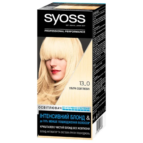 Освітлювач для волосся SYOSS з технологією Salonplex 13-0 Ультра освітлювач