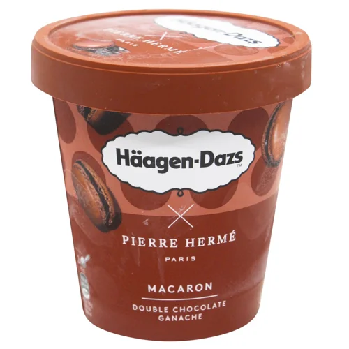Морозиво Haagen-Dazs Подвійний шоколадний ганаш зі шматочками макарун 420мл