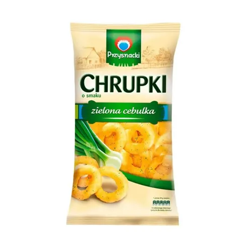 Снеки Przysnacki кукурудзяні зі смаком зеленої цибулі 80г