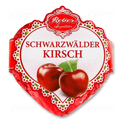 Цукерки Reber Вишневе серце шоколадні, 31г