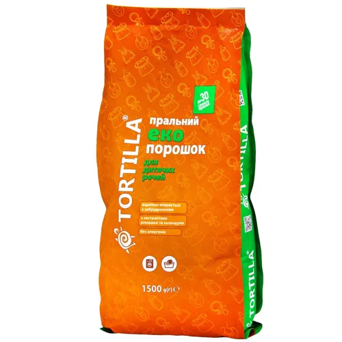 Порошок пральний Tortilla для дитячих речей 1,5кг