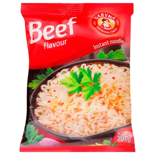 Вермішель Daryna  зі смаком яловичини швидкого приготування 50г