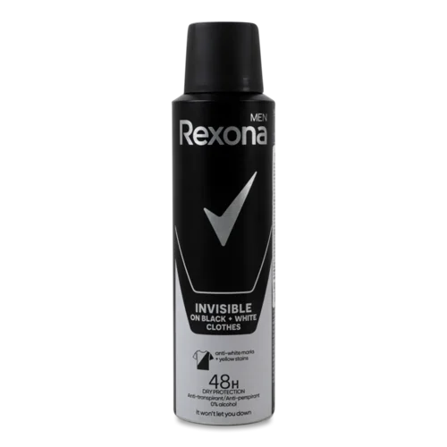 Дезодорант-спрей Rexona «Невидимий на чорному і білому»