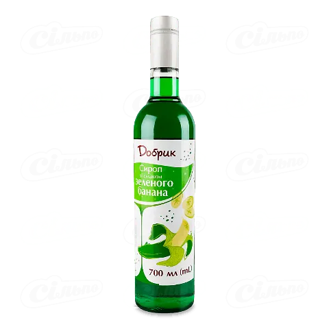 Сироп Добрик Зелений банан, 700мл