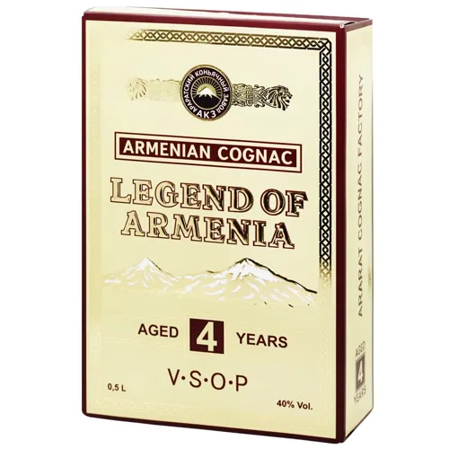 Коньяк Legend of Armenia 4 роки витримки 40% 0.5л