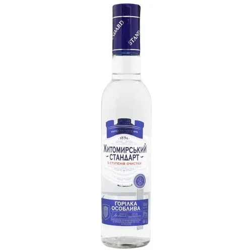 Горілка Житомирський Стандарт 38% 0,5л