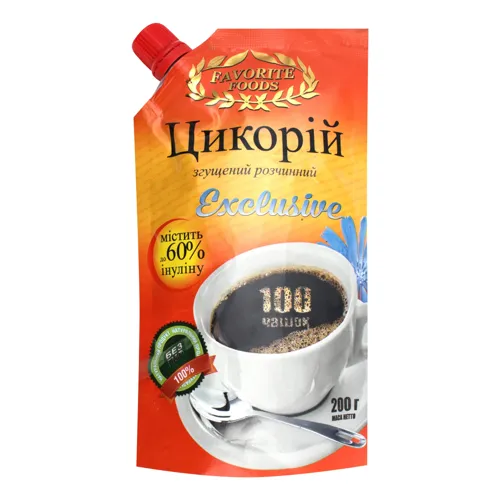 Цикорій згущений розчинний Exclusive Favorite foods д/п 200г