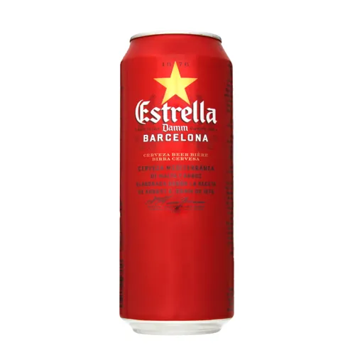 Пиво 0.5л 4.6% світле Estrella Damm Barselona з/б