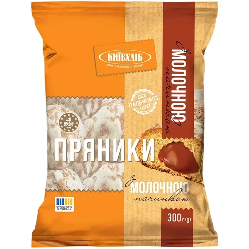 Пряники Київхліб з молочною начинкою 300г