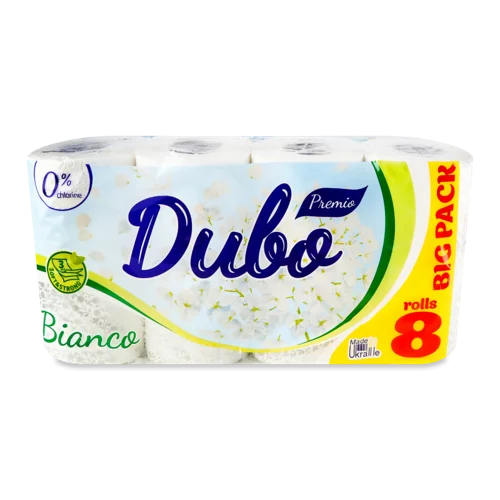 Туалетний Папір Тришаровий Bianco Premio Диво, 8 шт