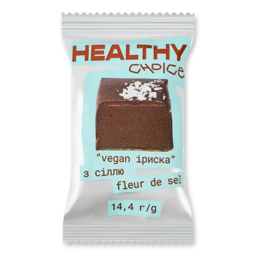 Шоколадна Цукерка З Сіллю Fleur De Sel, Vegan, Іриска Healthy Choice, м/у 14.4г