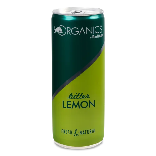 Напій Органікс Bitter Lemon Безалкогольний Газований, з/б, 0.33л