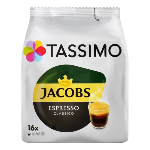 Кава натуральна смажена мелена Espresso сlassico Tassimo Jacobs м/у 16х7.4г