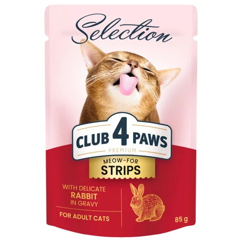 Корм вологий Club 4 Paws Premium Selection з кроликом для котів 85г