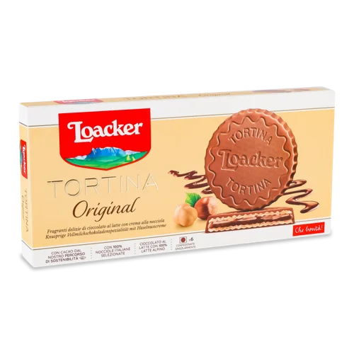 Шоколад Молочний З Горіховою Кремовою Начинкою Та Хрусткими Вафлями, к/у 6х21г