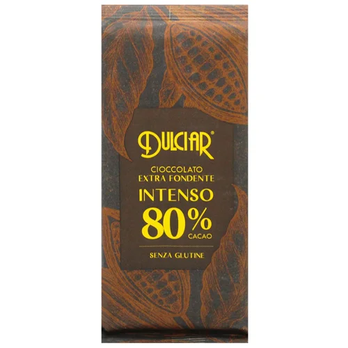 Шоколад чорний Dulciar екстра 80% 80г