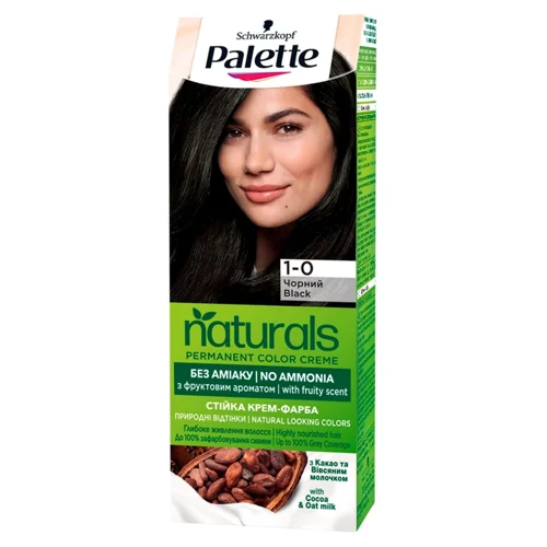 Фарба для волосся Palette Naturals без аміаку 1-0 чорний