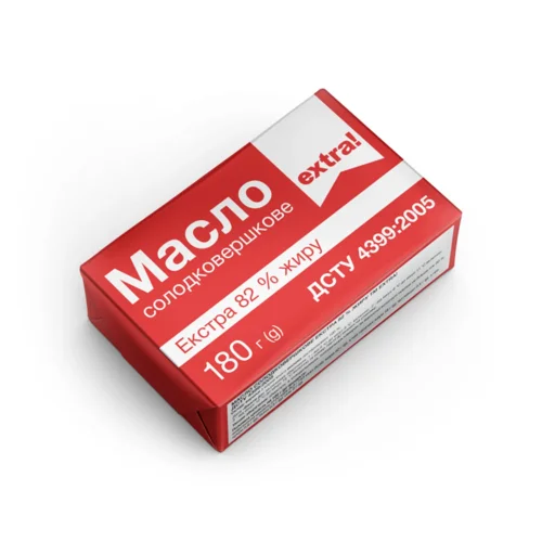 Масло солодковершкове Extra! «Екстра» 82%