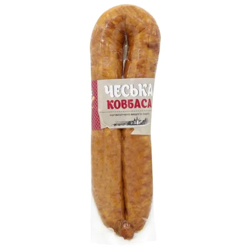 Ковбаса Фарро Кременчукм'ясо Чеська напівкопчена