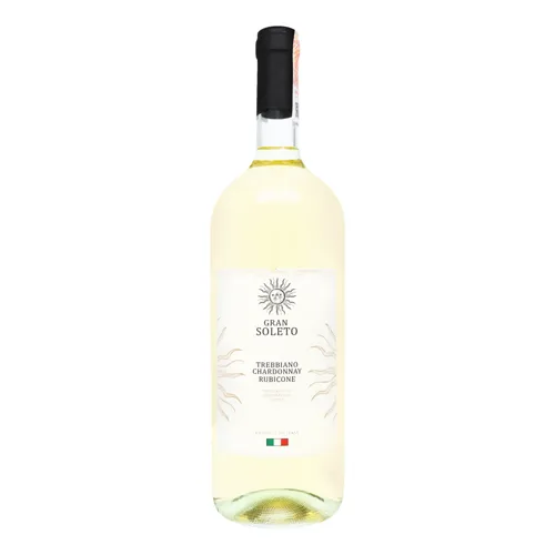 Вино 1.5л 11% біле Trebbiano Chardonnay Rubicone Gran Soleto