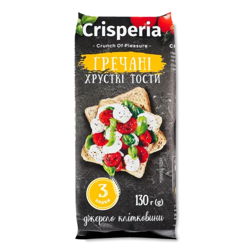 Хрусткі Гречані Тости Crisperia, м/у, 130г