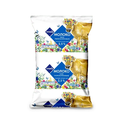 Молоко «Премія»® ультрапастеризоване 2,5%, 900г