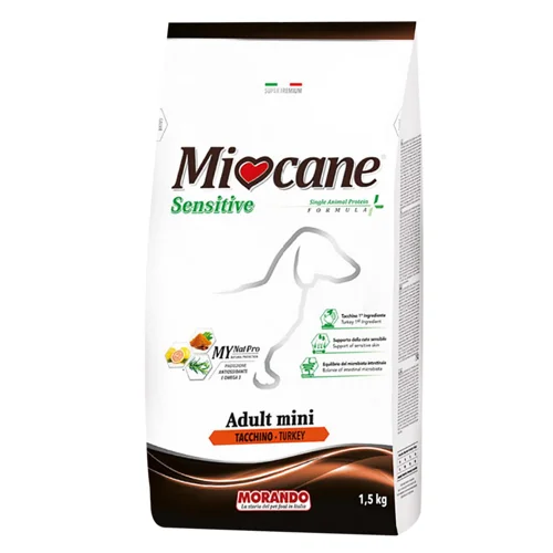 Корм сухий Miocane Sensitive Monoprotein з індичкою для собак малих порід 1,5кг
