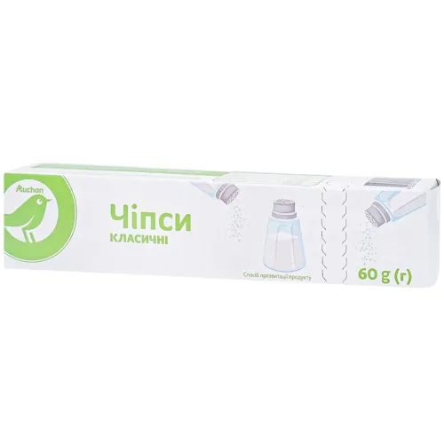 АШАН Чіпси класичні 60г