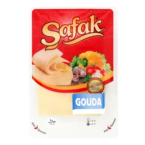 Сир 48% нарізний Gouda Safak лоток 150г