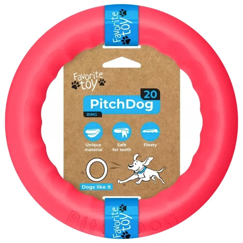 Іграшка для собак PitchDog Кільце для апортування 20см рожевий